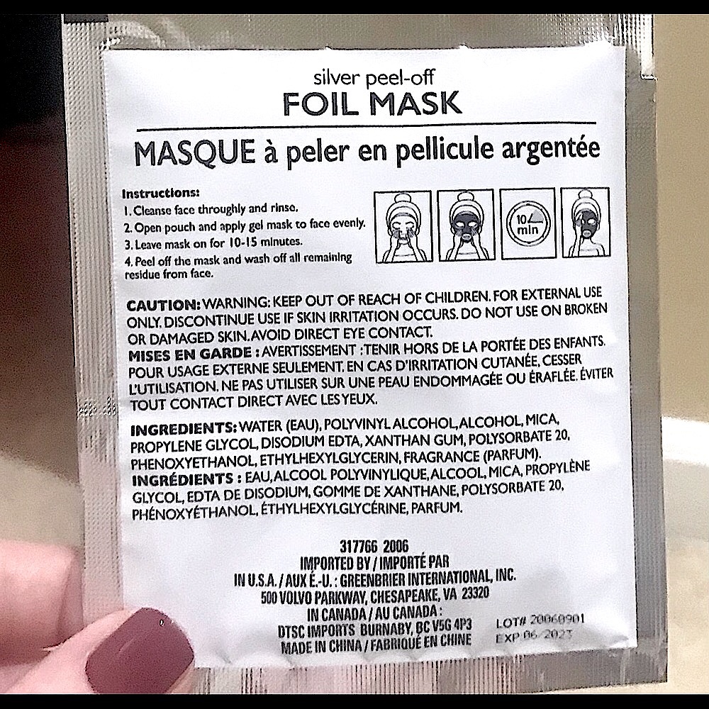 🆕🔥2 FACE FOIL MASK ULTRA REPAIR CREAM QTY#1/SILVER&BLUE PEEL OFF FOIL MASK NWT - Picture 5 of 6